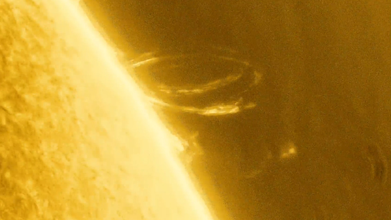 Güneşin yüzeyindeki hareketlilik böyle görüntülendi