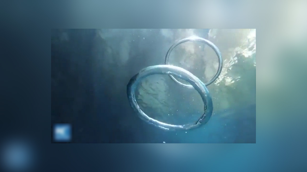 Halka şeklindeki kabarcıkların birleşmesi