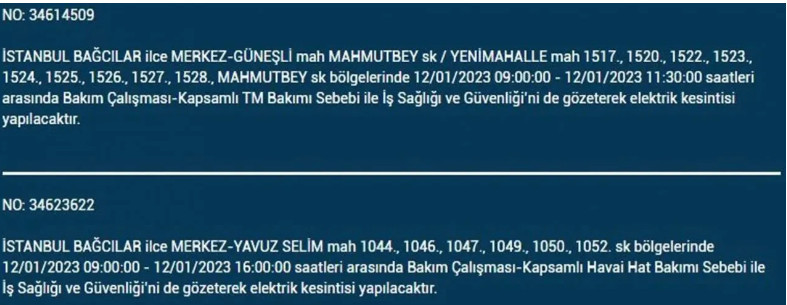 İstanbul'da büyük elektrik kesintisi!