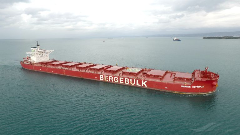 Dünyanın en büyük yelkenli yük gemisi Berge Olympus ilk seferine hazır