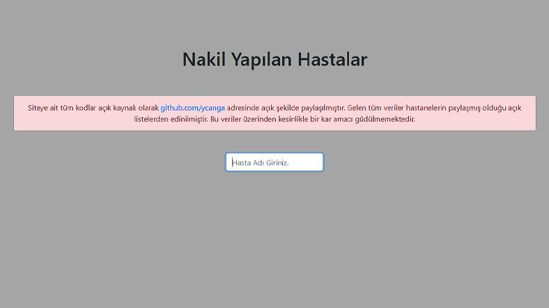 Depremzedeler İçin Hayati Önem Taşıyan İnternet Siteleri/HASTA ARAMA