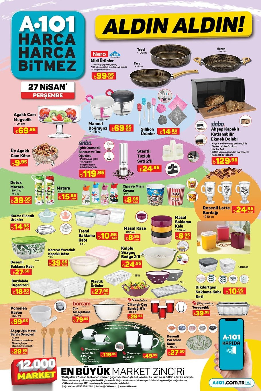 A101 Aktüel Kataloğu 27 Nisan
