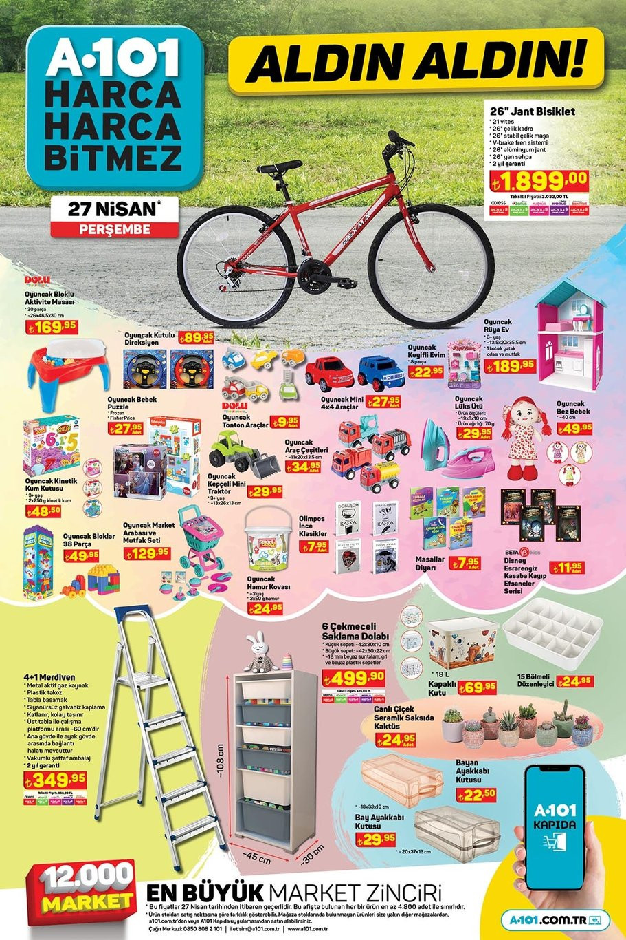 A101 Aktüel Kataloğu 27 Nisan