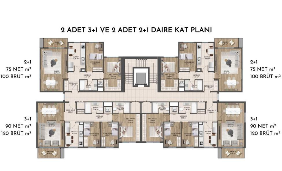 2+61 dairenin planı