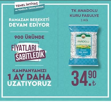 Tarım Kredi Kooperatif Marketlerinde kampanya devam ediyor