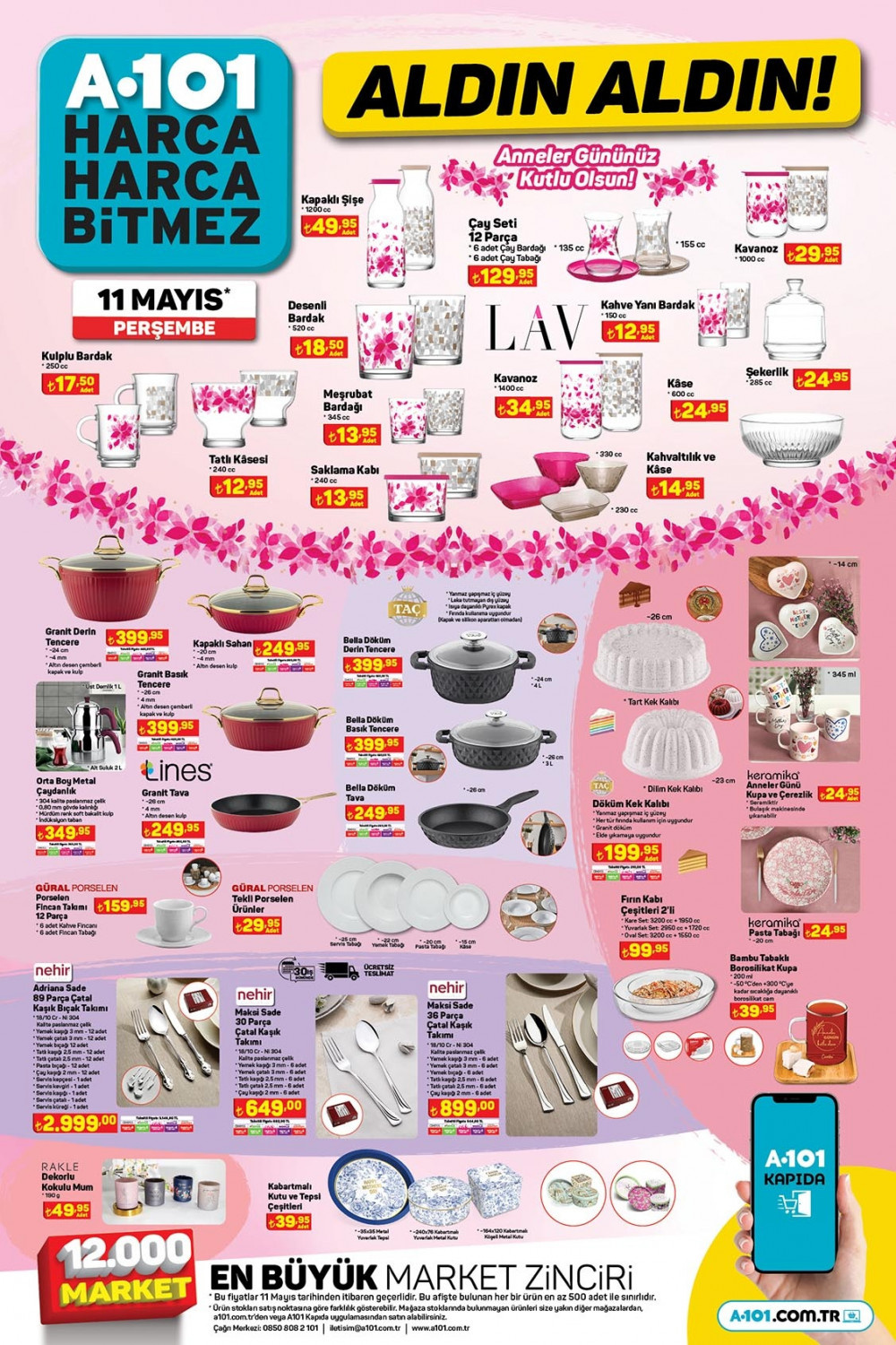 A101 11 Mayıs Aktüel Kataloğu: Mutfak Ürünleri