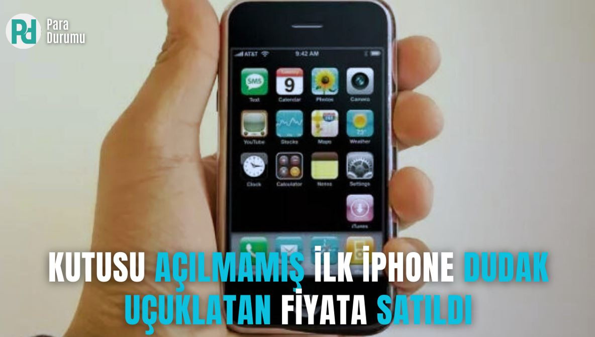 Kutusu açılmamış ilk iPhone dudak uçuklatan fiyata satıldı