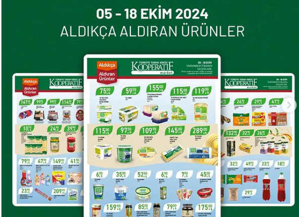 Tarım Kredi Kooperatif Market’i Ekim Ayına İndirimle Başladı! İşte 5-18 Ekim 2024 İndirimleri…