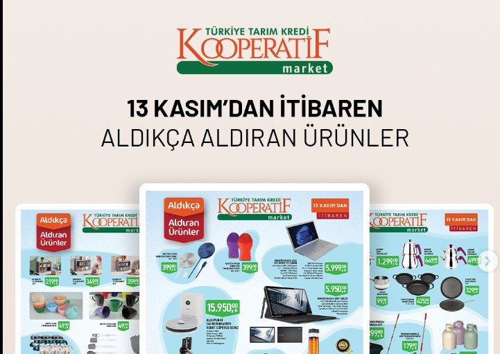 Tarım Kredi Marketleri 13-26 Kasım İndirim Kataloğunu Yayınladı! İşte İndirim Kataloğu