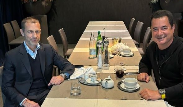 Acun Ilıcalı UEFA Başkanı Ceferin ile buluştu! Slovenya basınının iddiası...