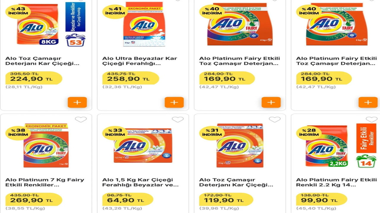 Temizlik zamanı geldi! Çamaşır deterjanlarında %43 indirim 