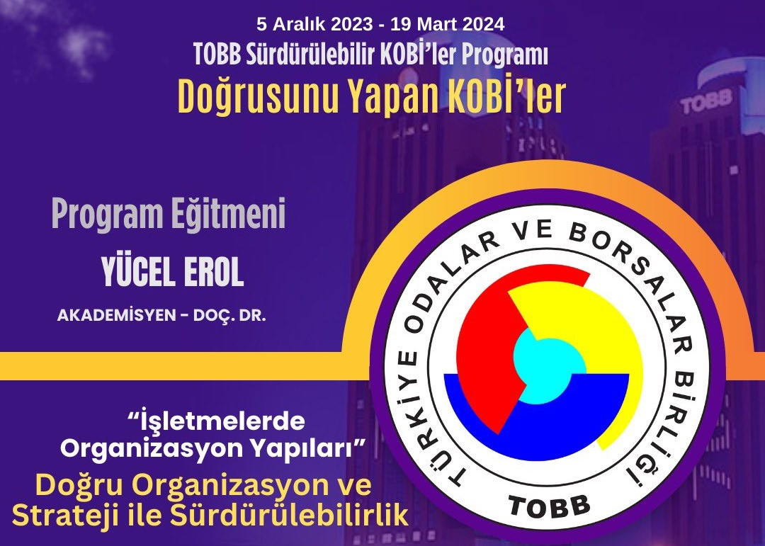 TOBB Sürdürülebilir KOBİ'ler programında bu hafta...