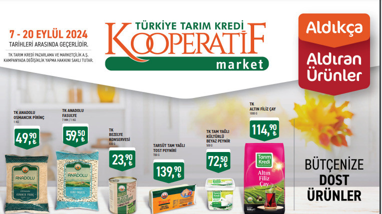 Tarım Kredi Kooperatif Market Eylül Ayına Özel İndirim Kataloğunu Yayınladı!