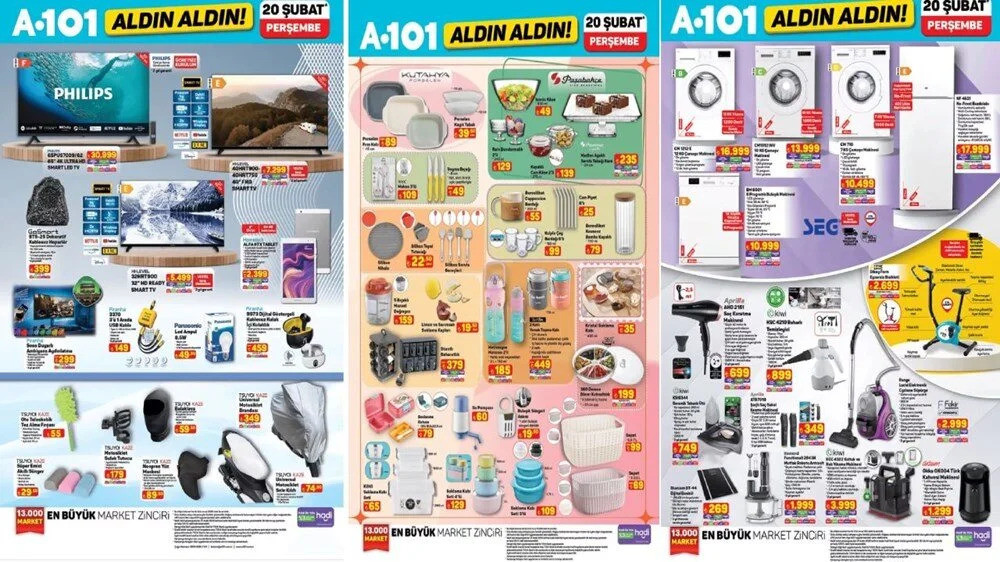 A101 Fırsat Kataloğunu Yayınladı! İşte20 Şubat 2025 A101 Aldın Aldın Kataloğu…