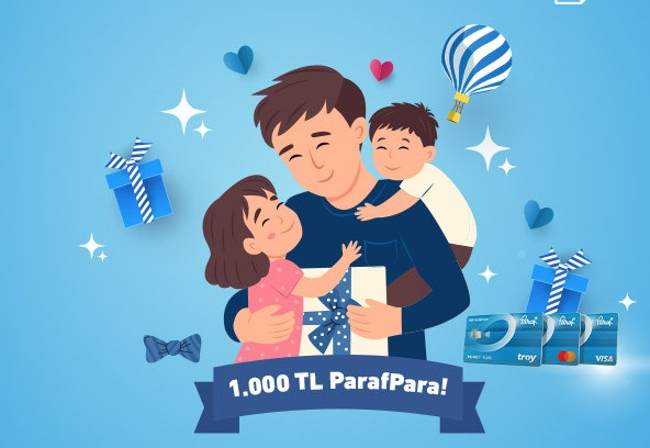 Halkbank Babalar Günü'ne Özel 1000 TL Parafpara Dağıtıyor!
