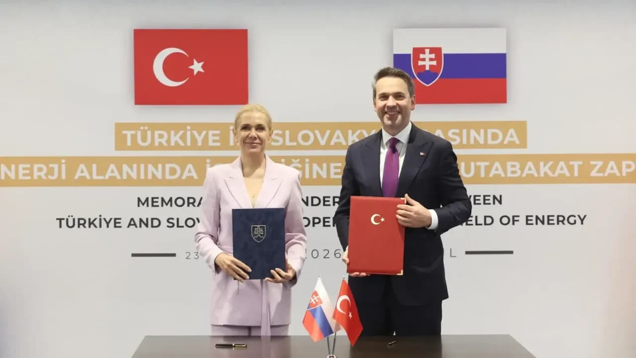 Türkiye ile Slovakya Arasında Kapsamlı Enerji Mutabakatı İmzalandı
