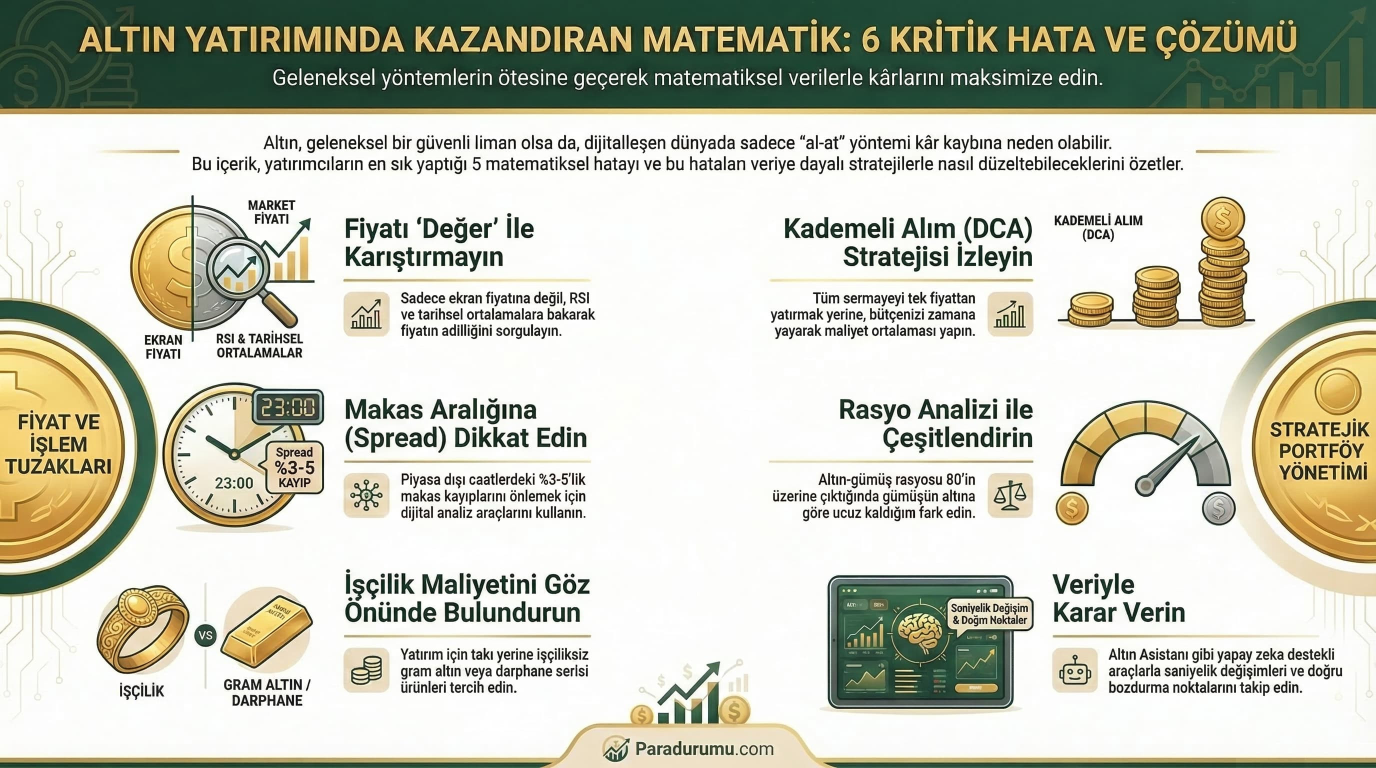 Yatırımın Matematiksel Yüzü: Altın Yatırımında Sık Yapılan 5 Kritik Hata ve Çözümleri