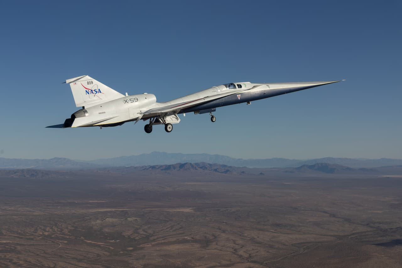 NASA'nın Ön Camsız Jeti X-59 Tarihi Süpersonik Uçuş İçin Gün Sayıyor