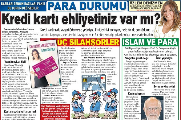 Kredi Kartı Ehliyetiniz Var Mı? - 25.07.2013