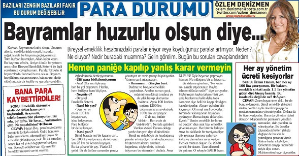 Bayramlar Huzurlu Olsun Diye… - 22.11.2012