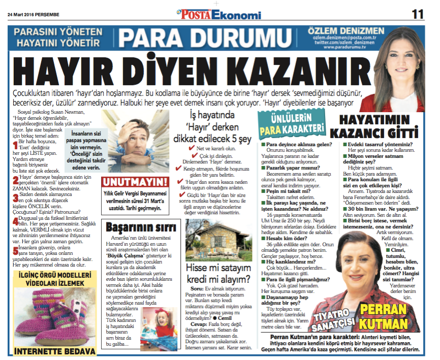 Hayır Diyen Kazanır 24.03.2016